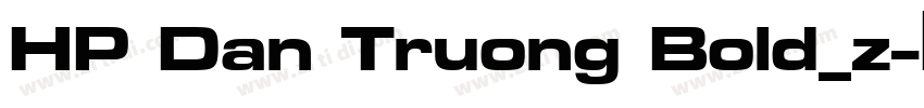 HP Dan Truong Bold_z字体转换